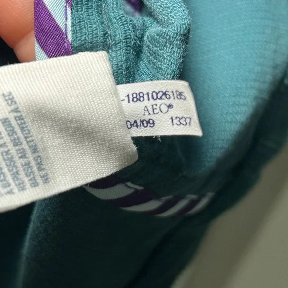 Vintage American Eagle Corduroy Blazer Teal Green Button Front Pockets Women‎ L - Picture 3 of 8